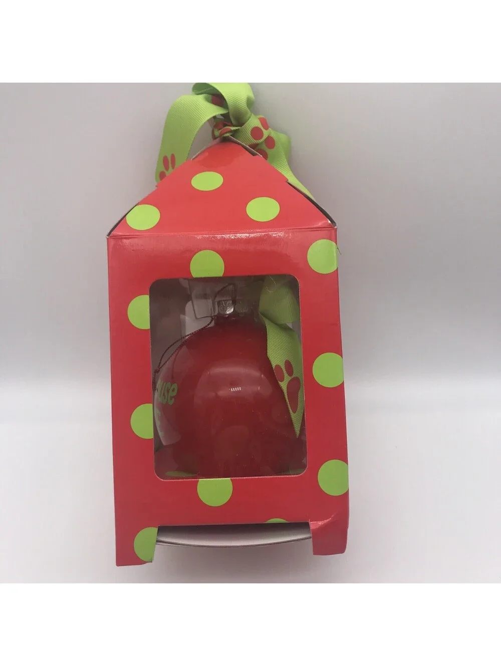 Cat Christmas Ornament Paw Print Cats Make a House a Home Gift Box Personlize It